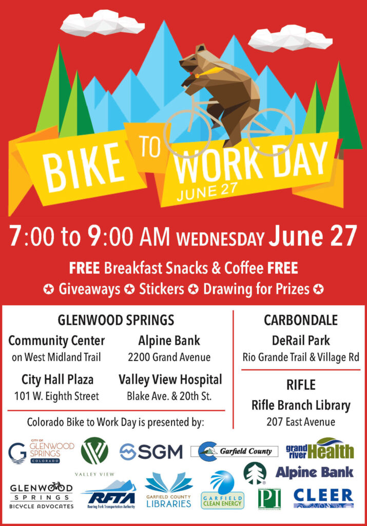 Colorado Bike To Work Day June 27, 2018 RFTA