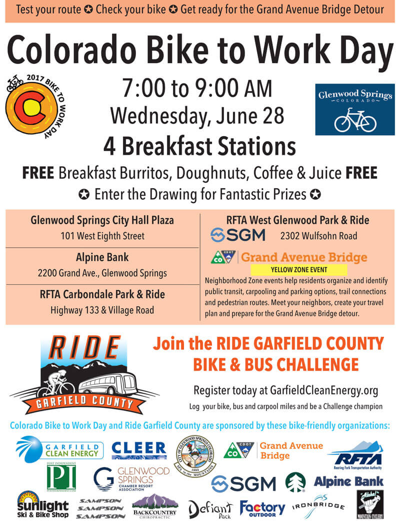Colorado Bike To Work Day Roaring Fork Transportation Authority